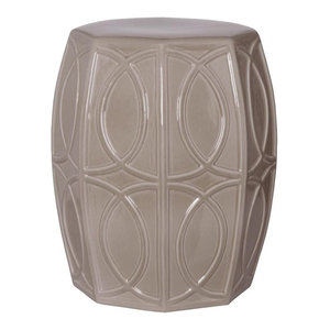Treillage Garden Stool Contemporary Accent And Garden Stools