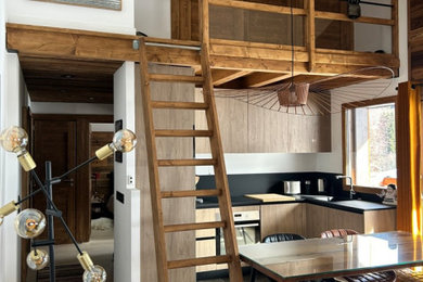Inspiration pour une maison chalet.