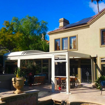 Beautiful veranda with motorized pergola FirstClass