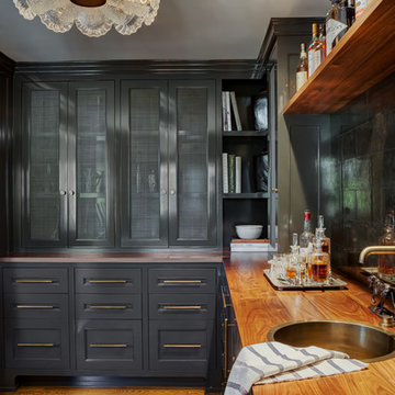 Transitional Home Bar