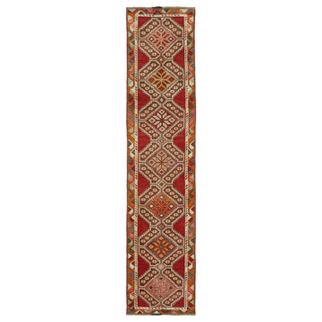 Rug N Carpet - Hand-knotted Anatolian 2' 11'' x 12' 6'' Rustic Runner Rug