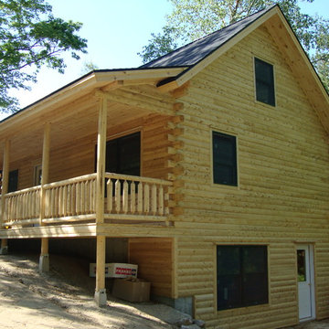 Big Twig Homes Katahdin cedar log home in Hendersonville North Carolina