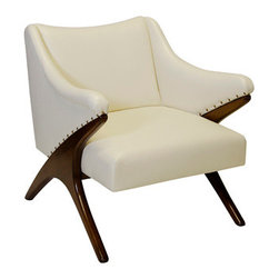 Worlds Away Don Lounger Chair - Indoor Chaise Lounge Chairs