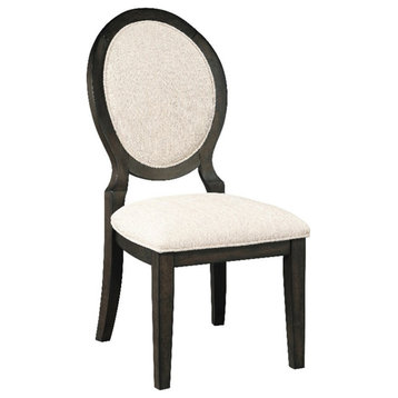 Coaster Twyla Upholstered Fabric Dining Chairs in Cream