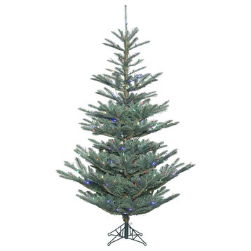 Alberta Blue Spruce Christmas Tree, 400 LED Multi, 7.5'x56"