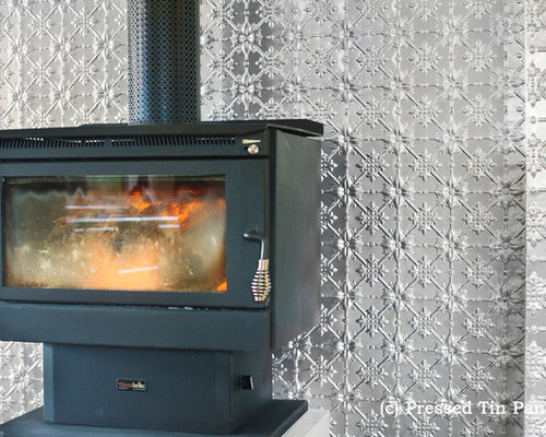 Pressed Tin Panels - Fireplace surround