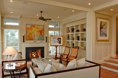 Inspiration for a contemporary living room remodel in Charleston