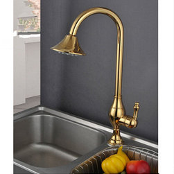 Antique Brass Golden Printed Rotatable Mixer kItchen Sink Faucet TA077C - Kitchen Faucets