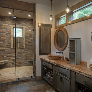 75 Beautiful Rustic Gray Bathroom Pictures Ideas November 2020 Houzz