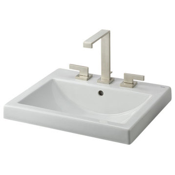 Cheviot Products Camilla Semi-Recessed Sink, 8" Faucet Drilling