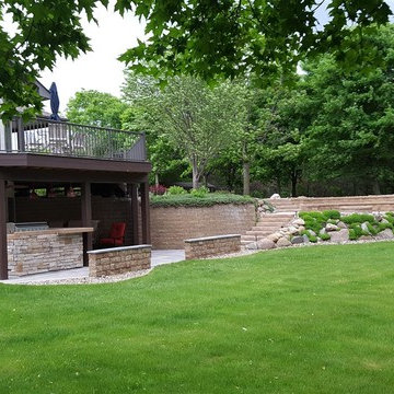 Cannon Lake Firepit Patio & Outdoor Kitchen