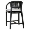 Dawn Outdoor Counter Stool in Black