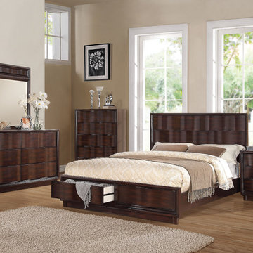 Travell Bedroom Set, Walnut