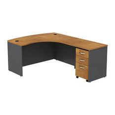 BBF Series C 60W x 43D RH L-Desk with 3Dwr Mobile Pedestal