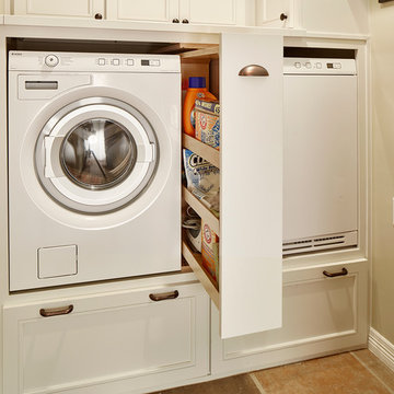 Compact Southwest Laundry Room in Dallas Area