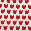 16" x 16" Simple Tulip Design Decorative Indoor Pillow, Red