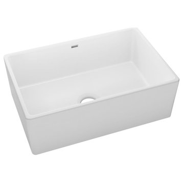 Elkay SWUF28179 30" Farmhouse Single Basin Fireclay Kitchen Sink - White