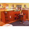 Berg Furniture Sierra Full Captain's Bed with Pull-out Desk and Stairs