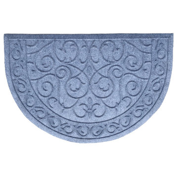 Poly Ornate Scroll Indoor/Outdoor Mat, 24"x36"