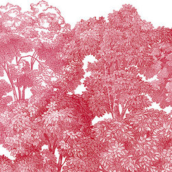 Bellewood, Crimson Toile - Wallpaper