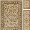 Raleigh Traditional Floral Beige 3-Piece Area Rug Set