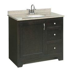 50 Most Por Dark Wood Bathroom Vanities For 2018 Houzz Design House Ventura 36 X21 Vanity 1 Door 2 Drawer Ready To Emble