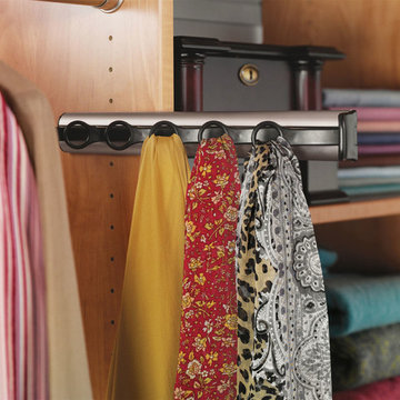 Scarf Rack, Satin Nickel