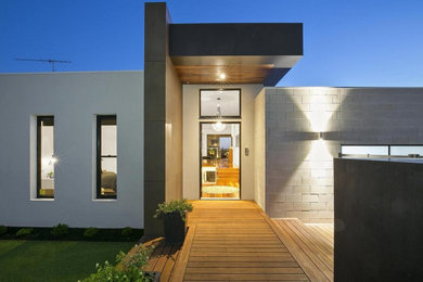 Contemporary living room in Geelong.