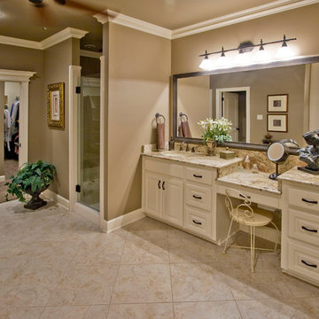 Open Master Bath Layout in Chenal Valley Home