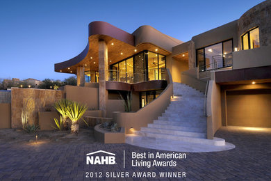 Inspiration for a contemporary home design remodel in Phoenix