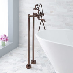 VEYO FREESTANDING TUB FAUCET WITH HAND SHOWER - Bathtub Faucets
