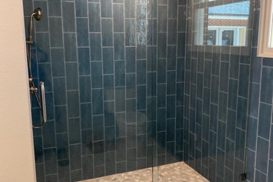 From Tub to Standing Shower Conversion- Sliding Glass