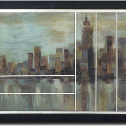 www.essentialsinside.com: misty day in manhattan, wall art - Artwork
