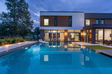 Inspiration for a modern pool remodel in DC Metro