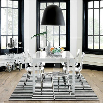 Clear Lucite Acrylic Dining Chairs