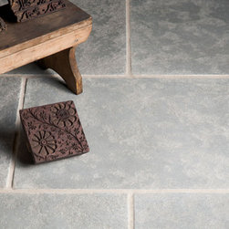 Tumbled Antiqued Ash Limestone || Floors of Stone - Home Improvement