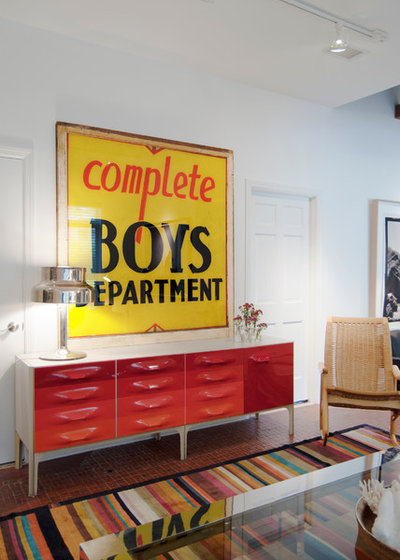 Contemporary Living Room by Adrienne DeRosa