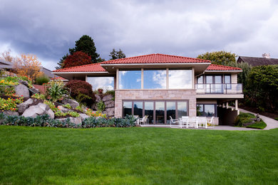 Contemporary exterior home idea in Seattle