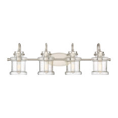 Quoizel DNY8604 Danbury 4 Light 32"W Bathroom Vanity Light - Brushed Nickel