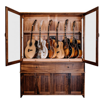 Koa Guitar Estate™ Humidified guitar display cabinet