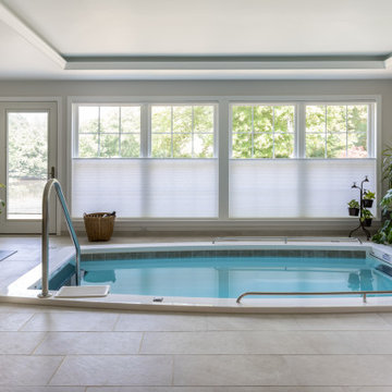 Transitional Indoor Pool Addition