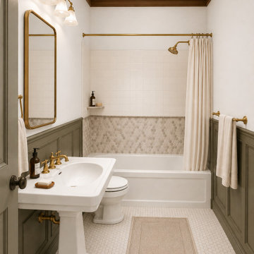 Elegant Transitional Bathroom Renovation in Manhattan