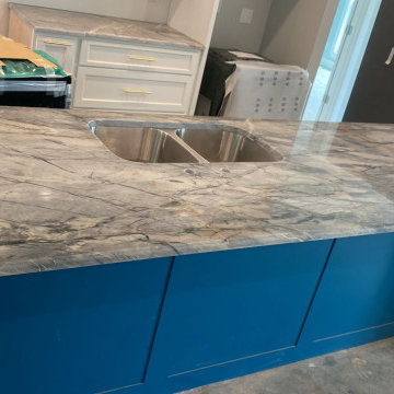 Ijen Blue Quartzite Kitchen Countertops - September 2022