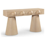 Meridian Furniture - Bracciano Oak Veneer Console Table, Natural - Indulge in the allure of the Natural Oak Veneer Bracciano Console Table by Meridian Furniture. Its captivating design and luxurious Natural Oak Veneer elevate any space with effortless elegance. Crafted with precision and durability in mind, this stunning piece becomes the focal point of gatherings, fostering moments of connection and warmth. Embrace sophistication and style with the Bracciano Console Table, a testament to exquisite taste and timeless beauty.