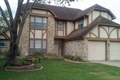 Inspiration for a craftsman exterior home remodel in Houston