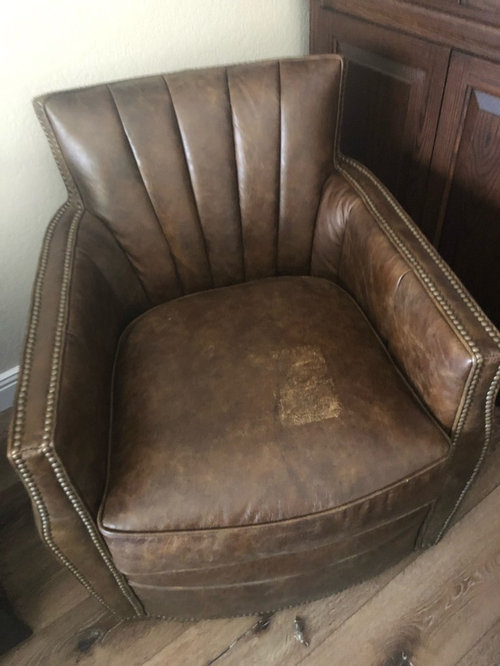 Any tips on fixing this leather chair?