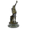 Signed Famous Myron Discobolus Bronze Sculpture