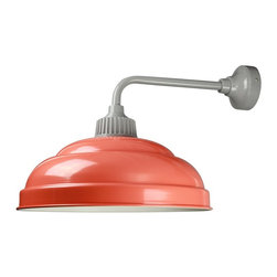ANP Lighting Urban Bistro 22" 1 Light Aluminum Wall Sconce in Cantaloupe/Putty - Products
