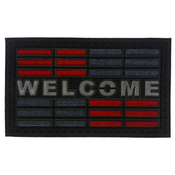Imports Decor Polypropylene And Rubber Welcome Door Mat In Multicolor 906RBPP