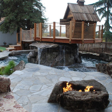 Backyard Rock House